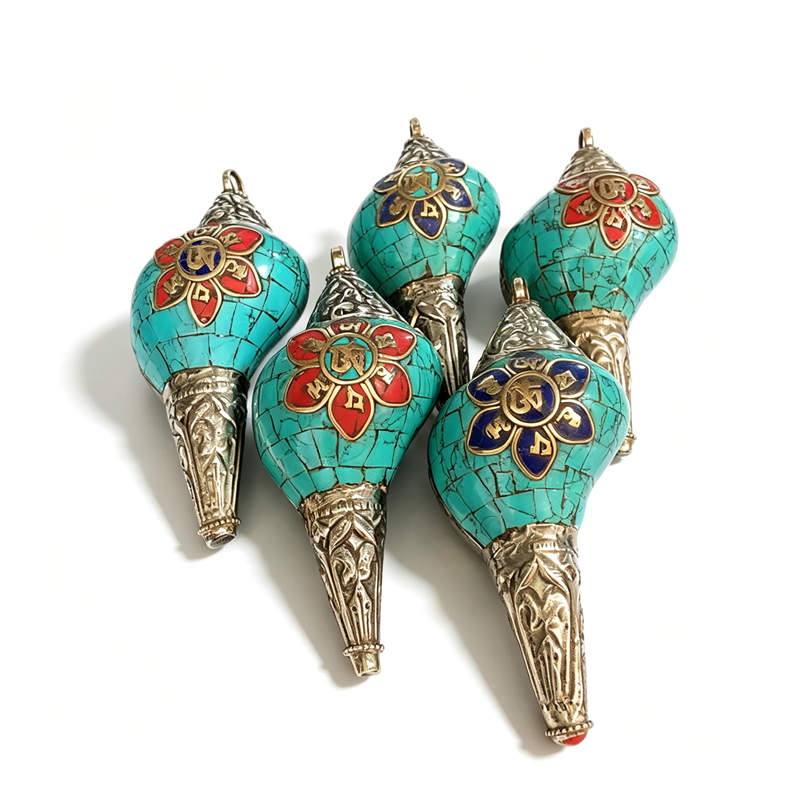 Ethnic Fashion Com - Pingentes de Conchas Naturais, Artesanato Budista