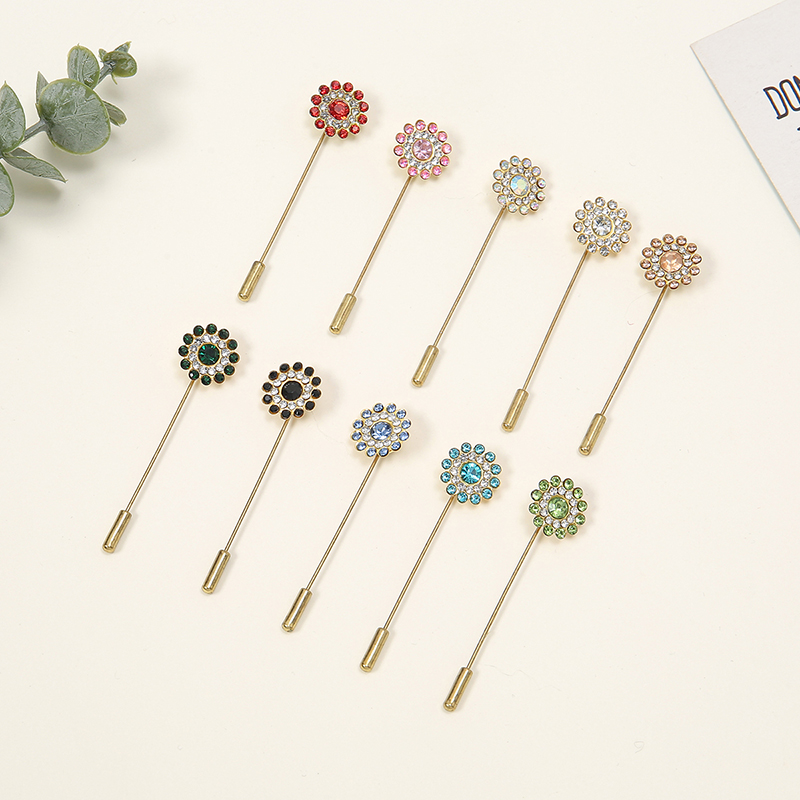 Ethnic Fashion Accessories - Alfinetes de duas camadas para mulheres,