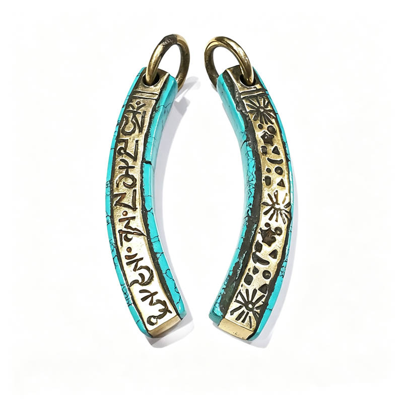 Ethnic Fashion Com - TBP125 Amuletos Tibetanos com Seis Palavras