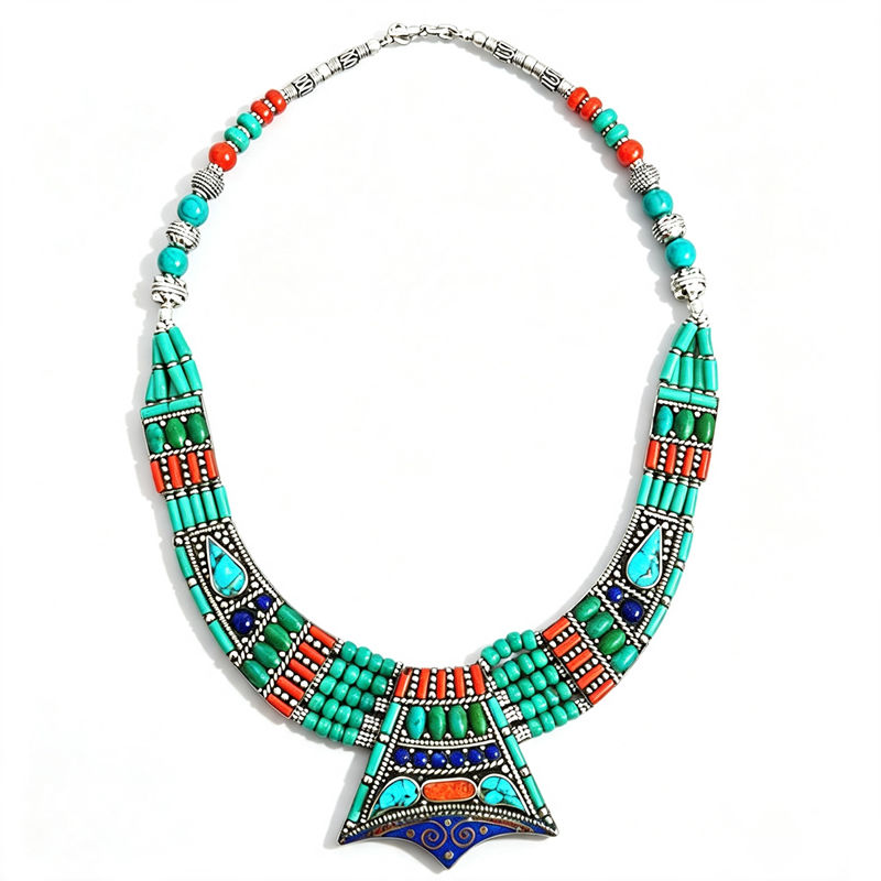 Ethnic Fashion Com - Boho vintage colares coleção cobre incrustado