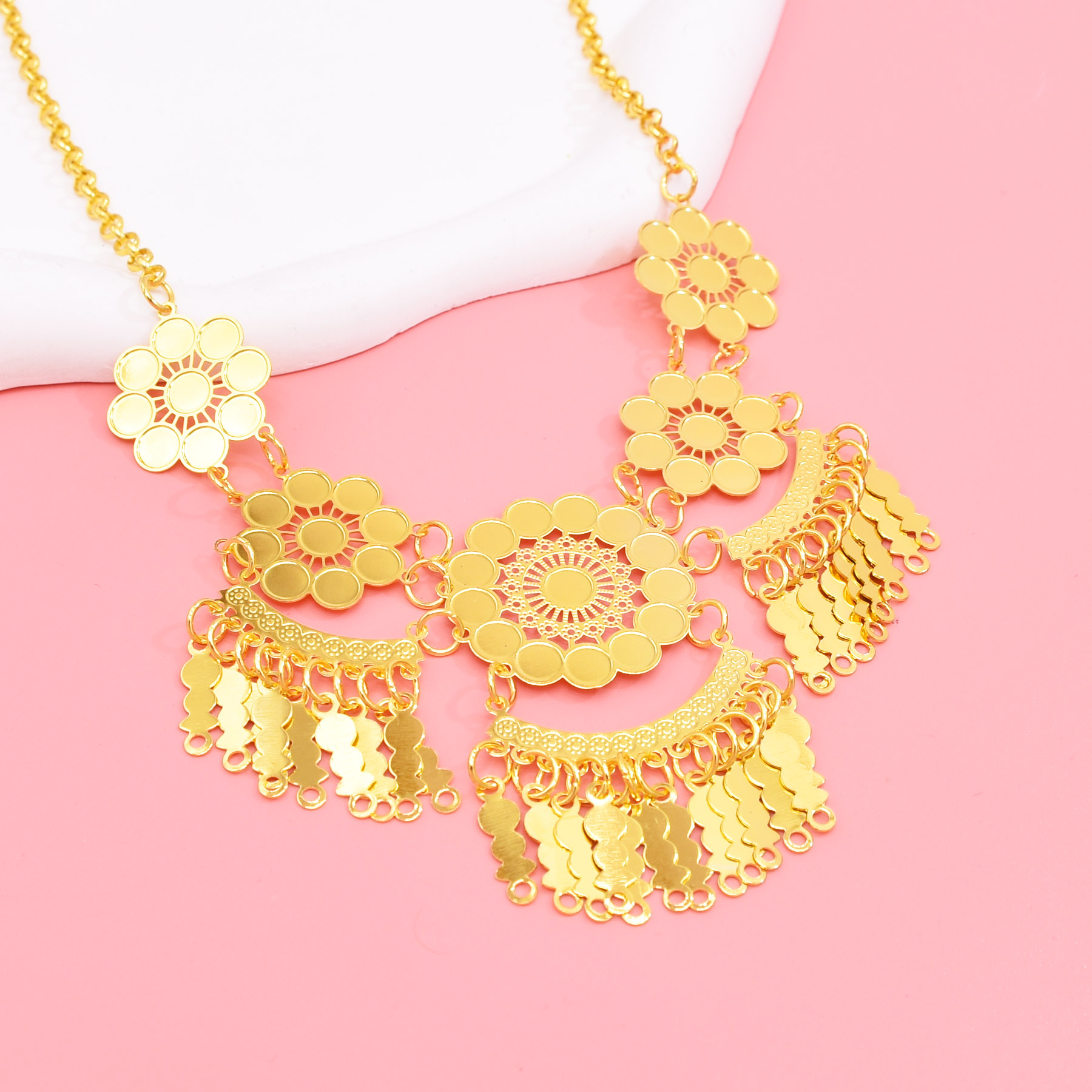 Oco escultura flor pingentes c - Ethnic Fashion In Dubai avaliação e preço