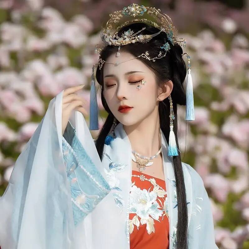 Coroa de Cabelo Hanfu Chinesa  - Ethnic Fashion Accessories avaliação e preço