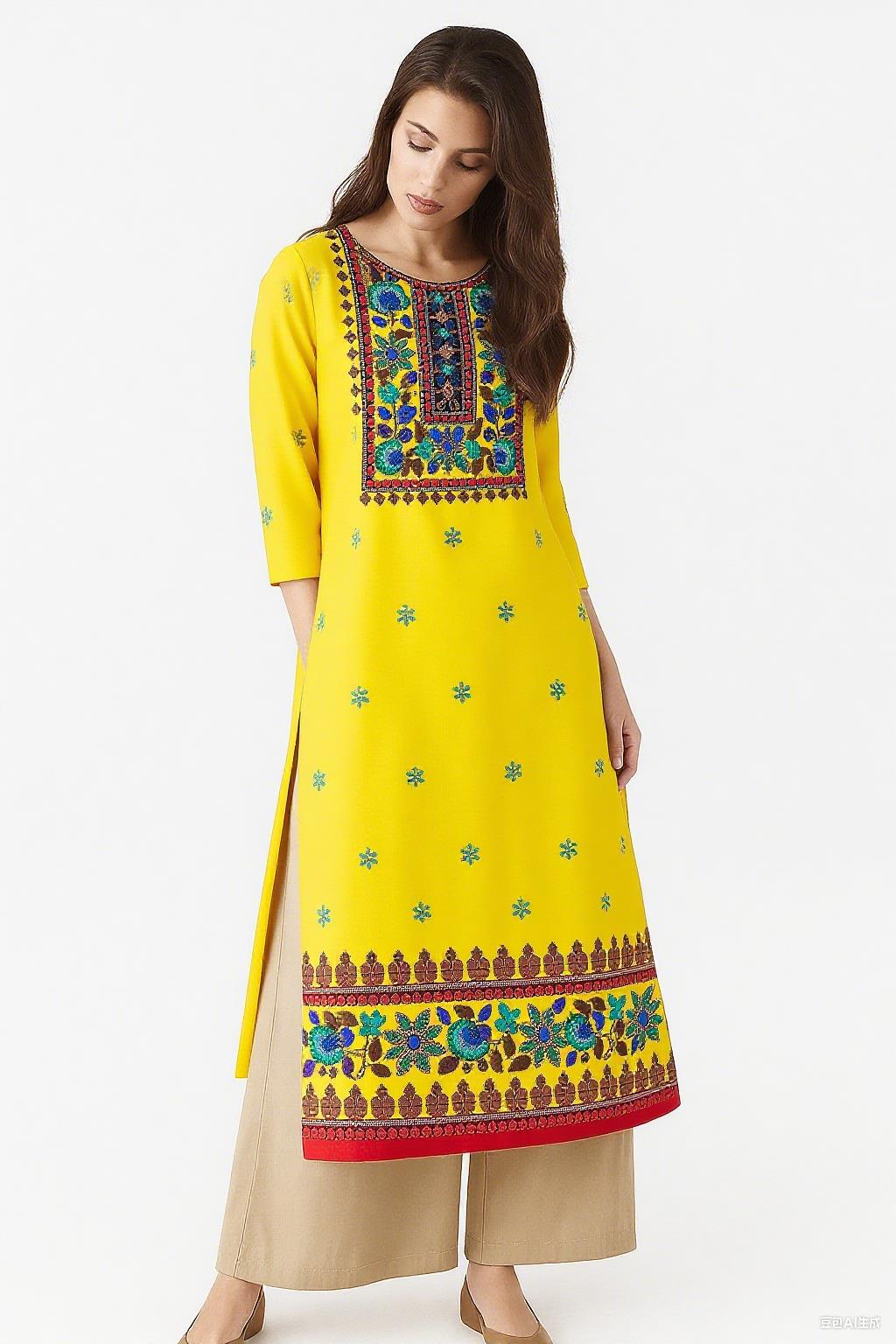 Muçulmano kurt moda feminina é - Ethnic Fashion Kurtis avaliação e preço