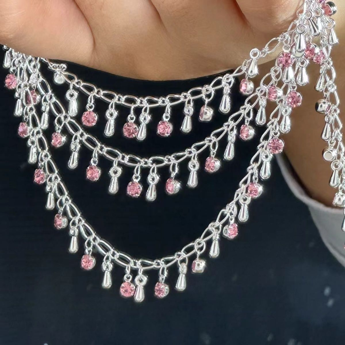 Requintado strass lágrima corr - Ethnic Fashion Accessories avaliação e preço