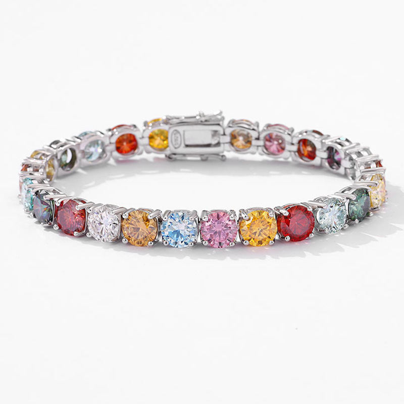 Pulseira de moissanite cor dop - Ethnic Fashion Wear For Women avaliação e preço