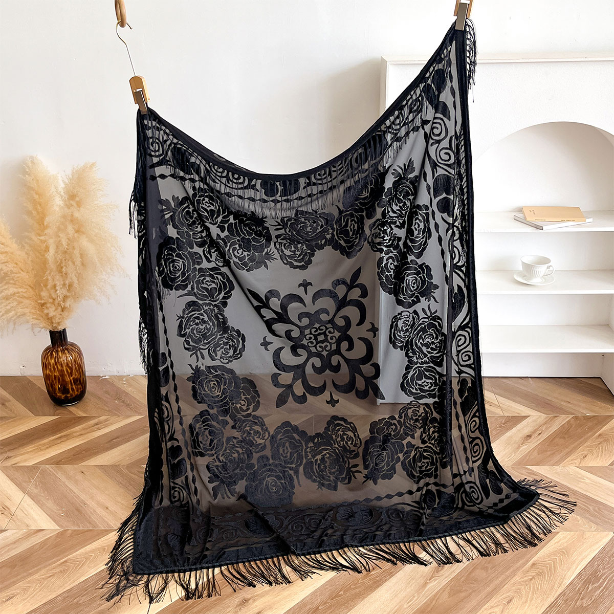 Cachecol de Veludo Retrô com B - Ethnic Fashion Accessories avaliação e preço