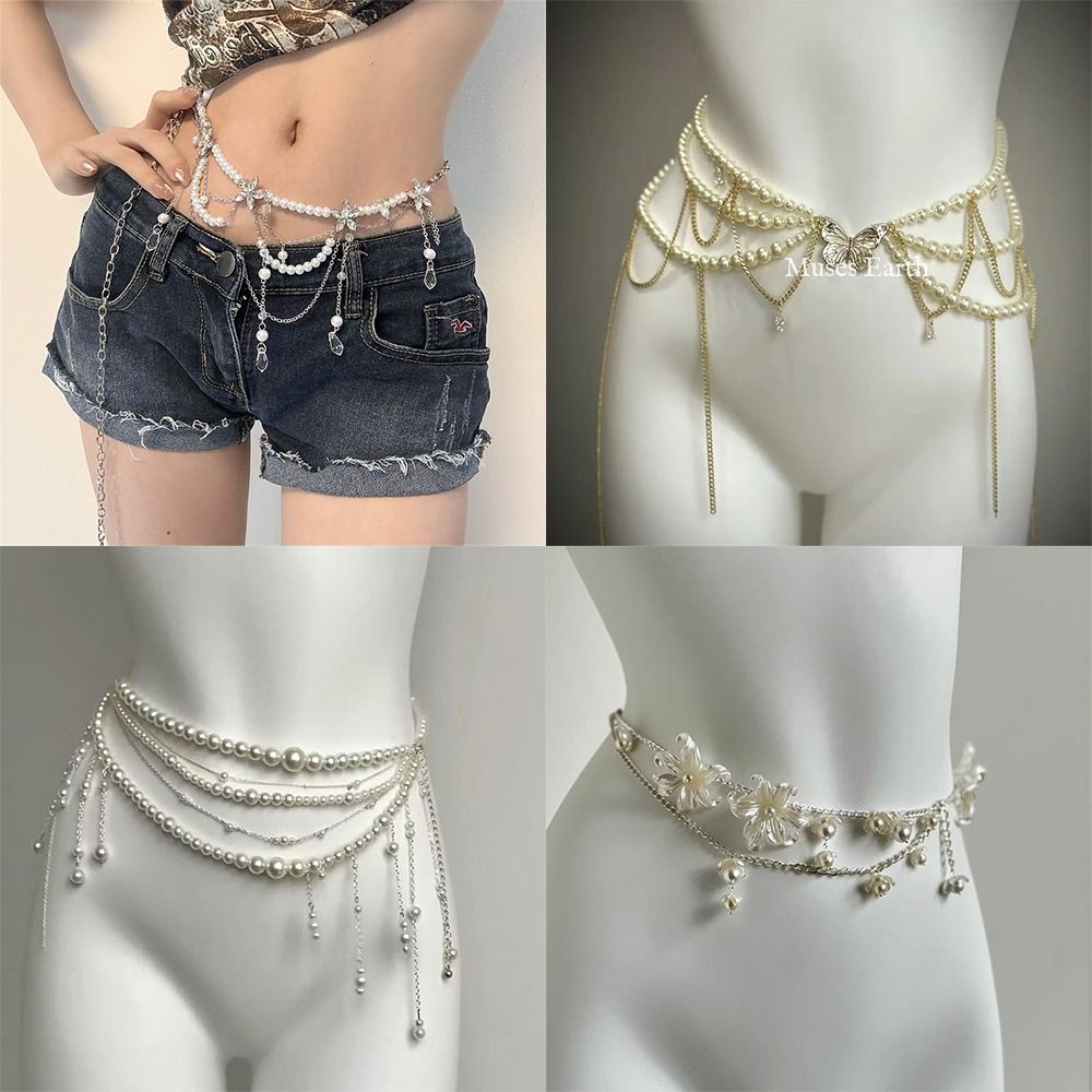 Moda elegante pérola cintura c - Ethnic Fashion Accessories avaliação e preço